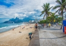 The most favorite Ipanema beach in Rio de Janeiro