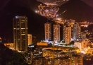 Beautiful view of Rio de Janeiro at night.