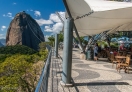 Restaurants and resting area at Urca hill