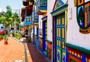 Beautiful and colorful Old Town Cartagena