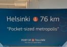 The distance between Tallinn and Helsinki is only 76 km