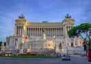 A view of the Altar of the Fatherland in Rome Italy