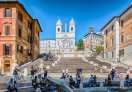 The Spanish Steps in Piazza di Spagna, one of the most famous squares in Rome