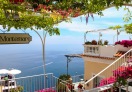Terrace of a restaurant on the Amalfi Coast