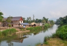 A village next to Nam Xong River.