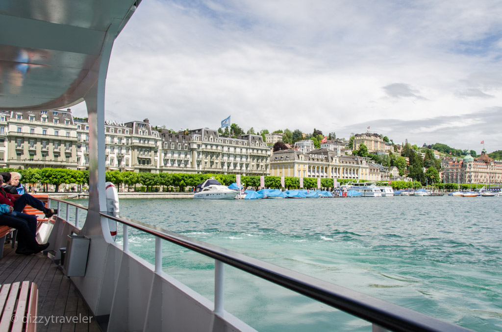 Lake Lucerne from the boat, Switzerland