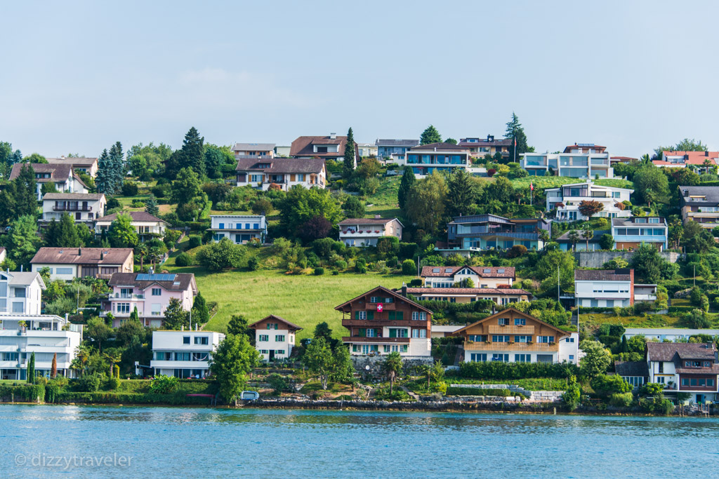 A lake side village in Lucerne