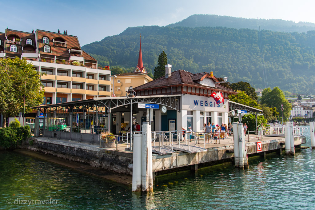 Lake Lucerne boat ride can be accessed from this station as well