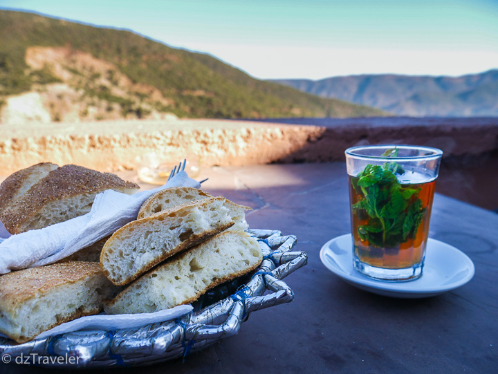 Having a glass of mint tea and enjoying the beautiful landscape in the Morning! Photo Credit – Rusafa Mahmood