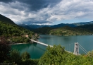 A view of beautiful Lake Jablanica in Ostrozak, Bosnia