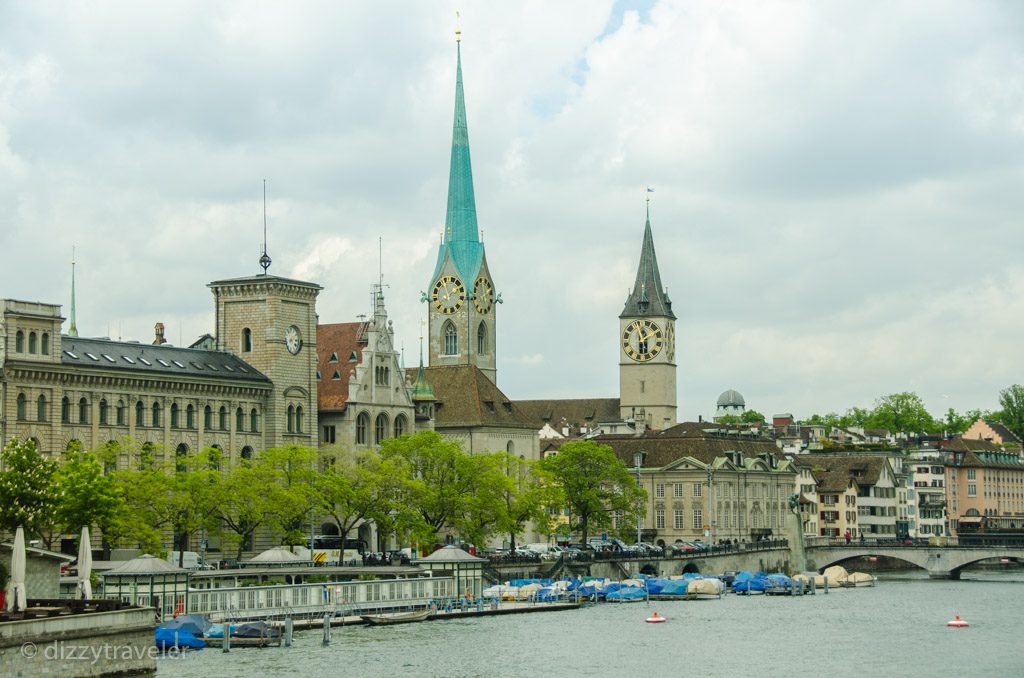 The old Church by Zurich Lake