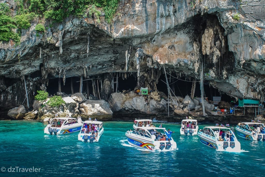 Viking Cave is in Koh Phi Phi Leh island, famous for bird's nests.