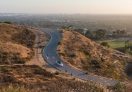 Driving all the way to the top of Baldwin Hills, Los Angeles