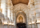 A view inside the library, Yale University