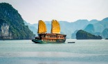 Junk boat in Ha Long Bay, Vietnam