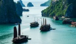 Beautiful view of Halong Bay from a hill top!