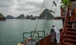A view of Halong Bay from our boat