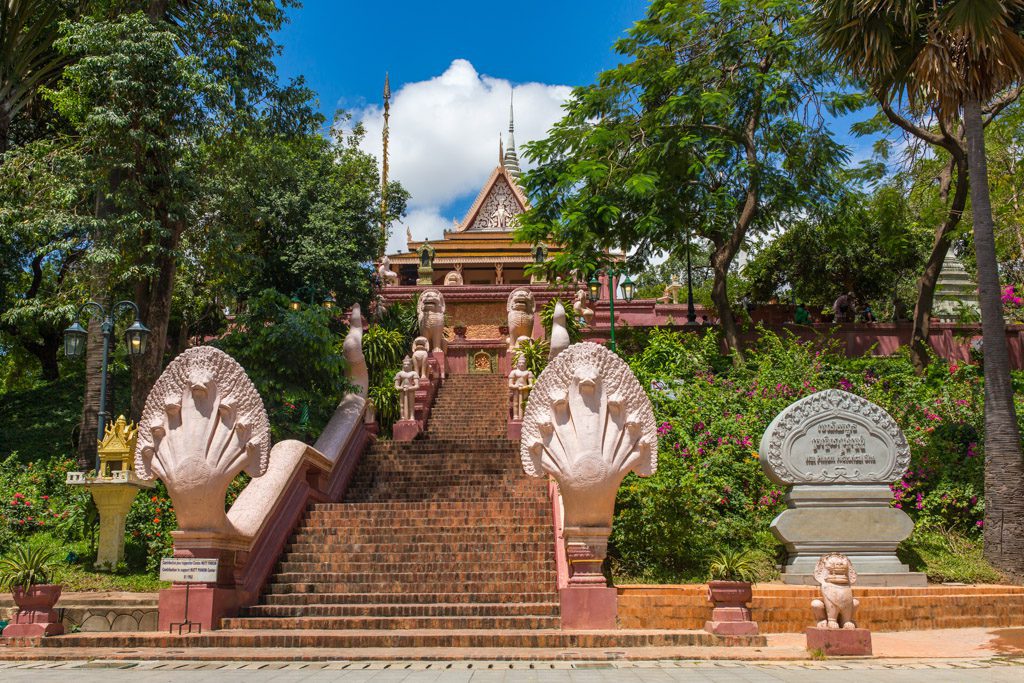 Wat Phnom in Phnom Penh, Cambodia