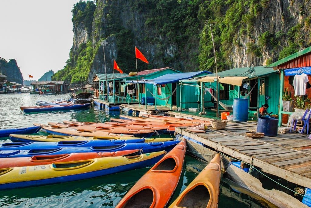 Kayaking in Halong Bay, Vietnam