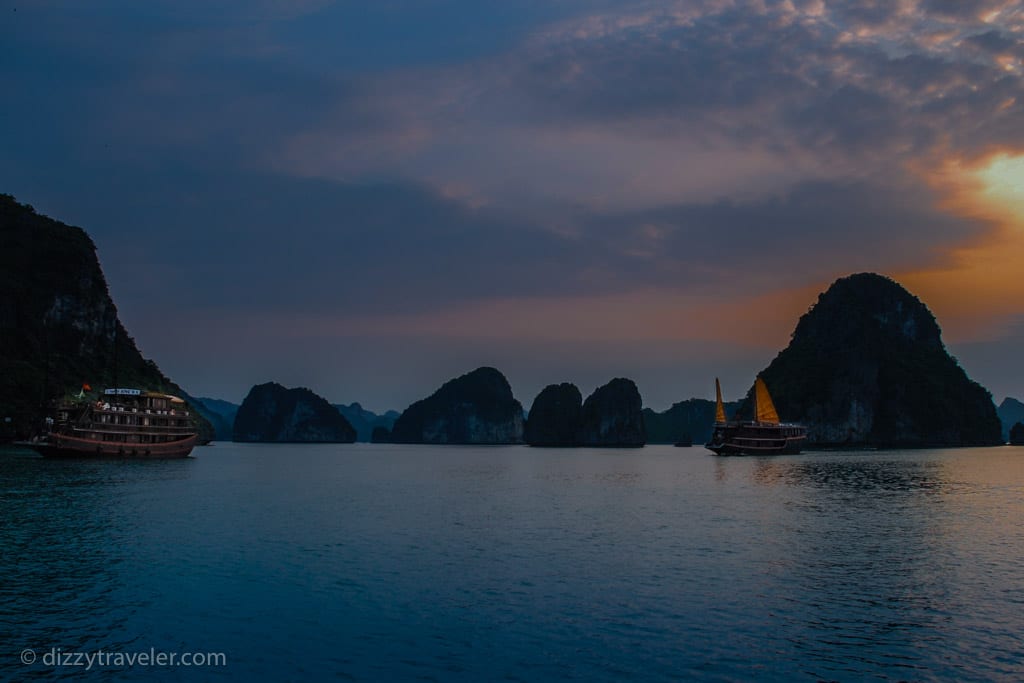 a night in Ha Long Bay