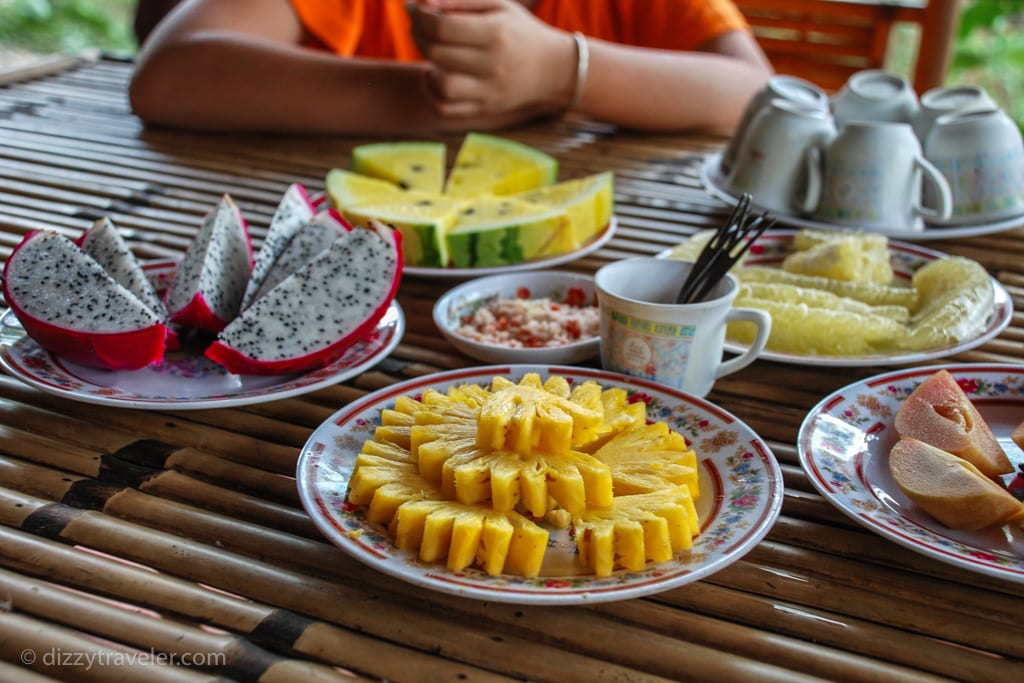 tropical fruits in mekong delta