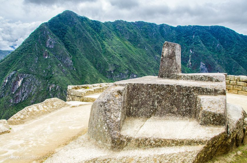 Intihuatana ritual stone