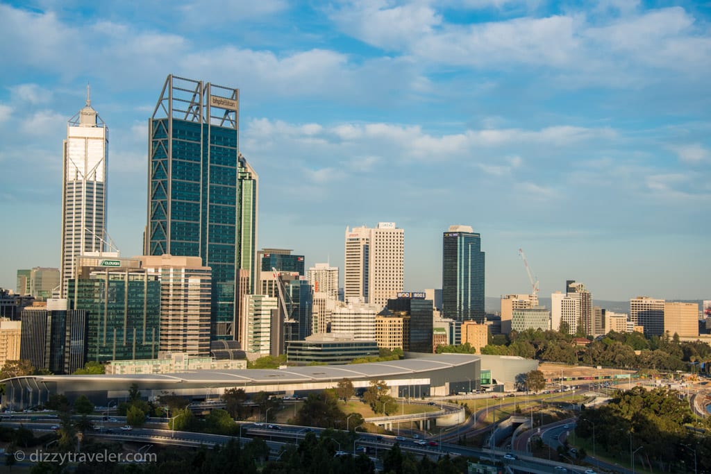 A view of Perth skyline from Kings Park
