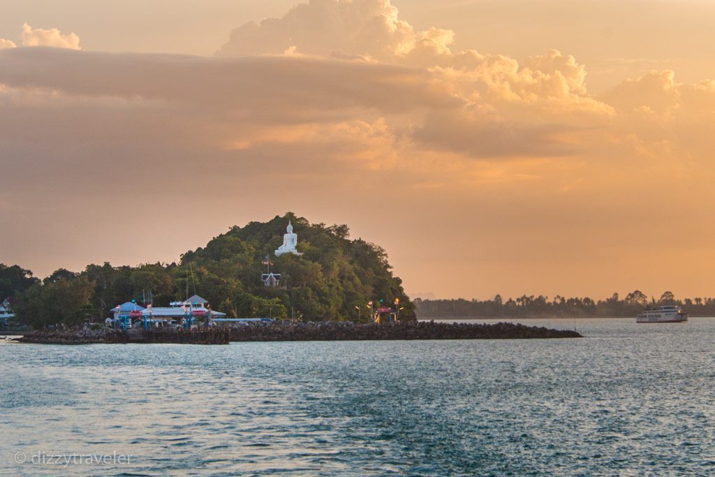 view from samui ferry