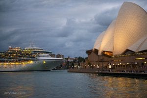 cruise ship at Sydney harbour