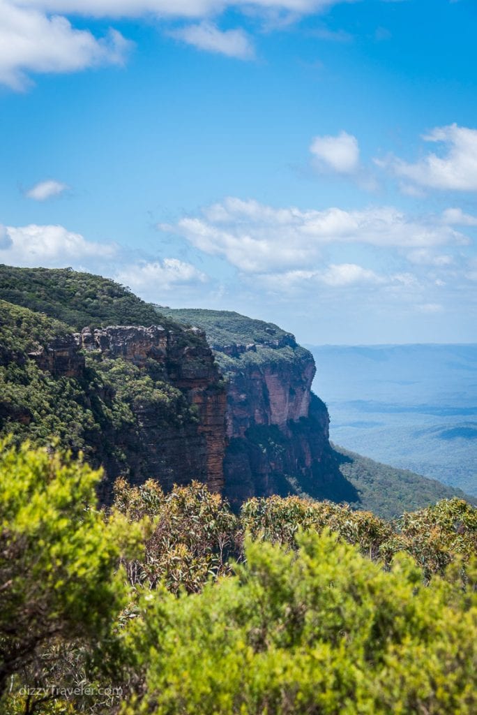 A view of Blue Mountains from the lookout