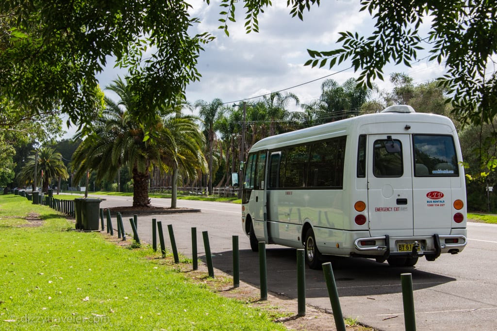 Our tour bus to Blue Mountains