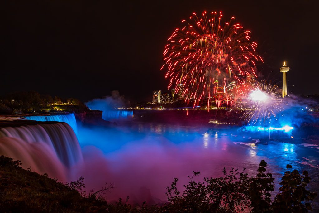 Fireworks in Niagara Falls