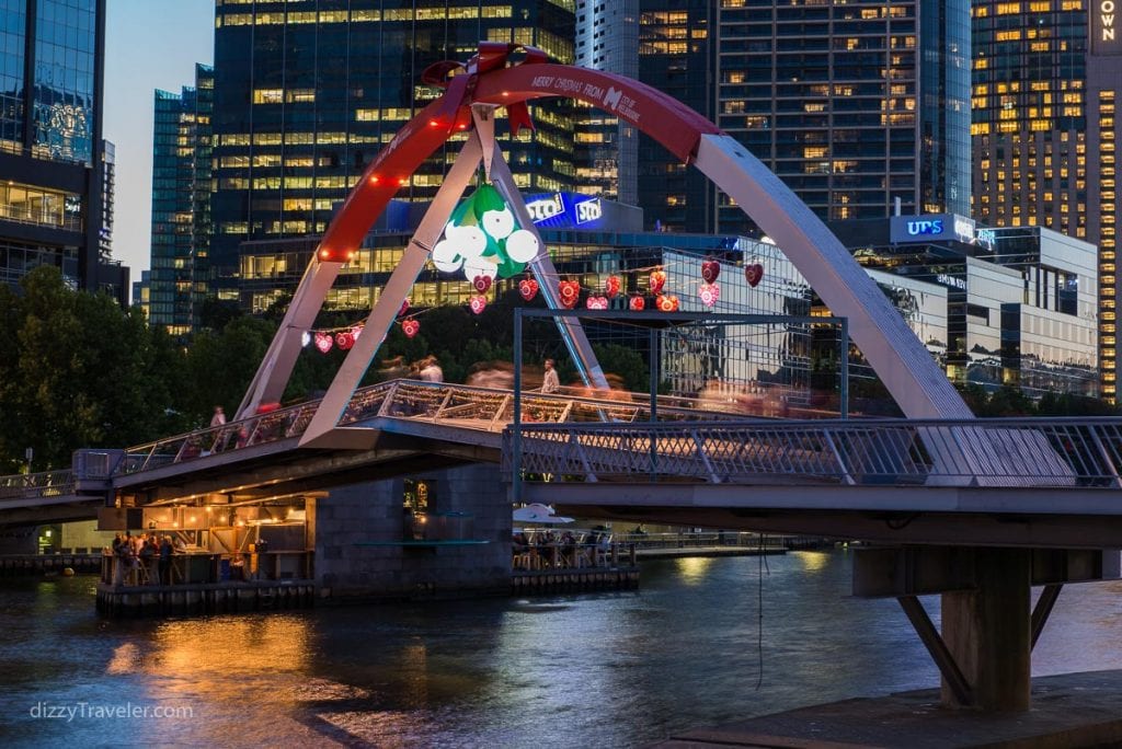 Evan Walker Bridge over Yarra River in Melbourne