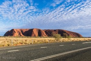 Early morning view of Ayer Rock, Uluru