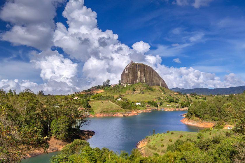 The Rock El Penol, Guatape, Antioquia in Colombia