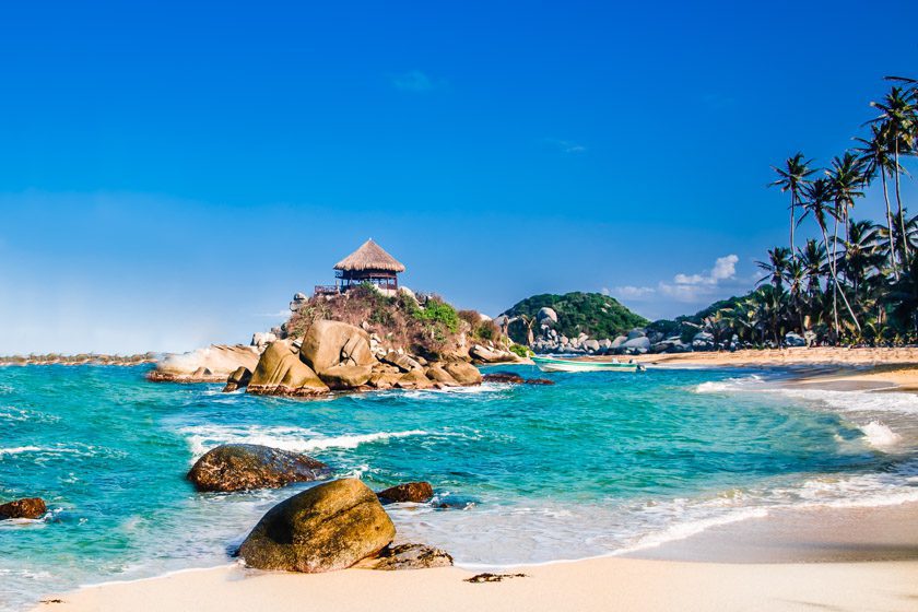 Tayrona national park in Colombia