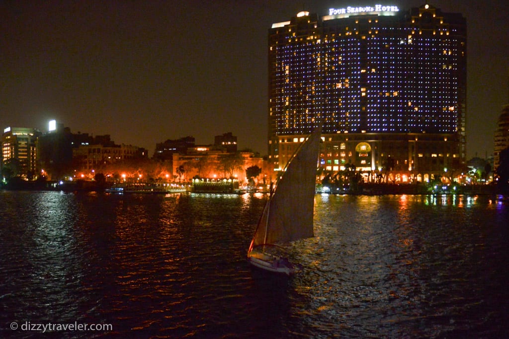 A night in the river Nile