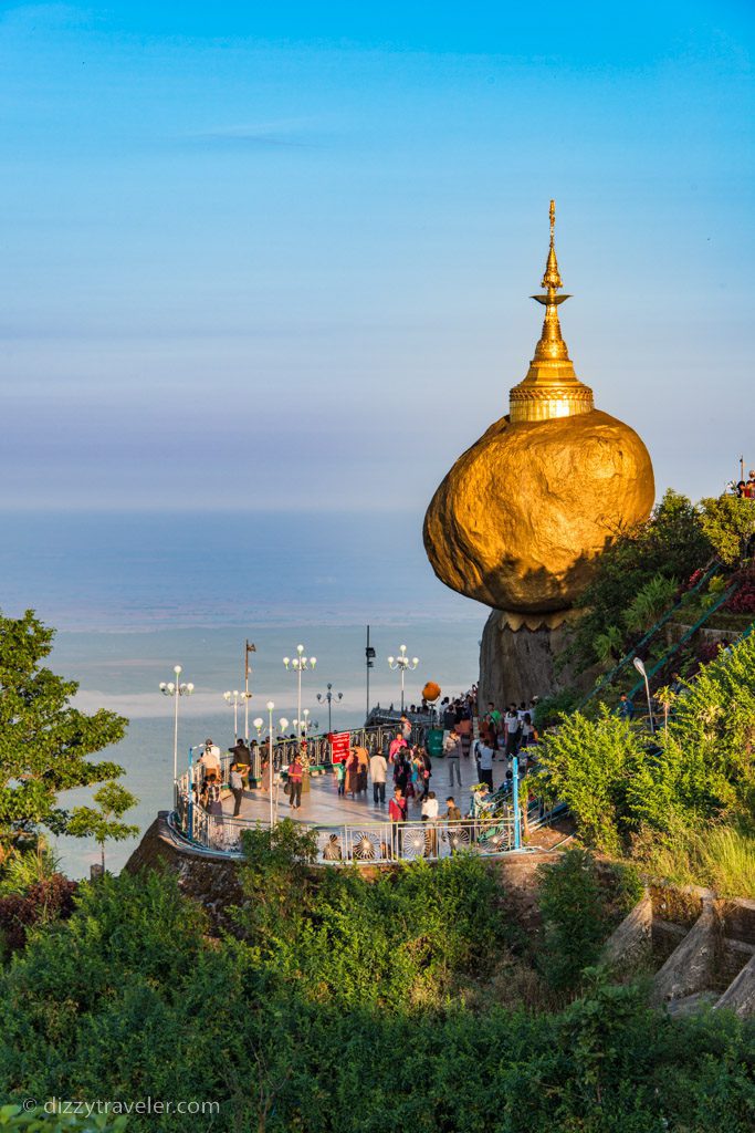 Golden Rock in Kyaikhtiyo Mountain