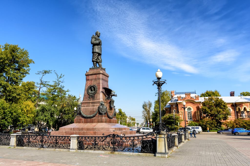 Monument to Alexander III. Irkutsk