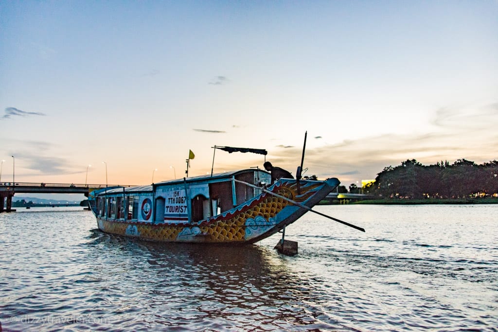 Tourist boat in Hue, Perfume River