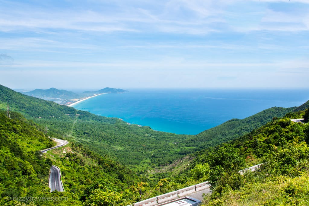 Panoramic view of Hai Van Pass