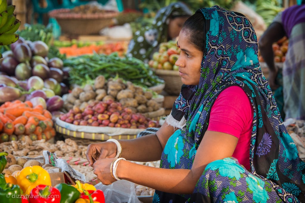 Vegetable market in dhaka