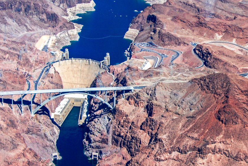 Hoover Dam from Gran Canyon Airline