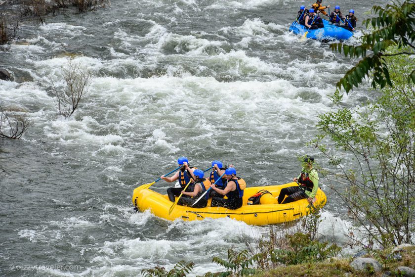 River Rafting at Kaweah River in Three Rivers, CA