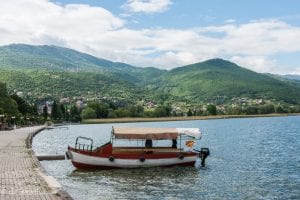 Boat Ride in Ohrid, Macedonia