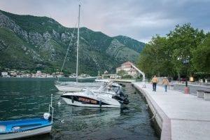 An evening walk by the Kotor Bay