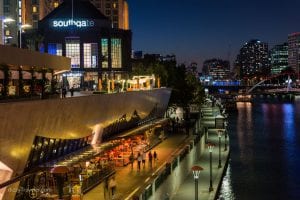 Melbourne at night