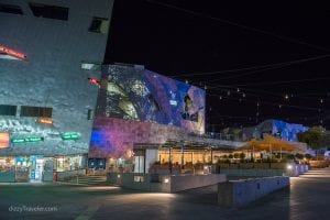 Federation Square in the center of Melbourne