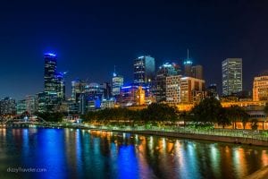 A view of Melbourne skyline