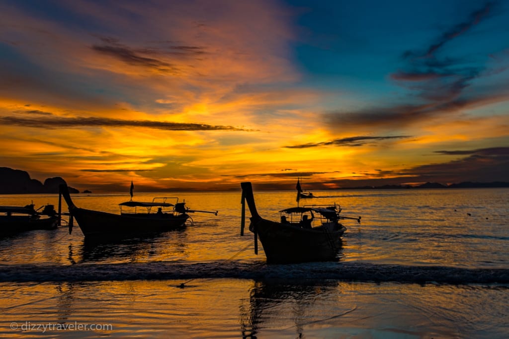 Sunset in Railay Beach